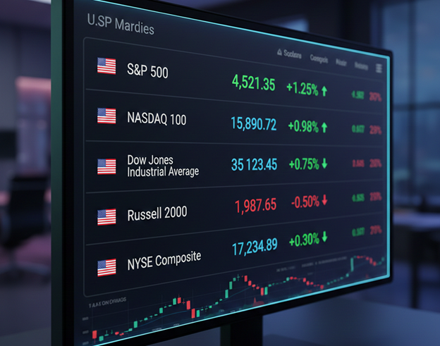 الفرق بين داو جونز وناسداك وS&P 500